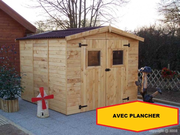 Abri de jardin 20m2 avec plancher
