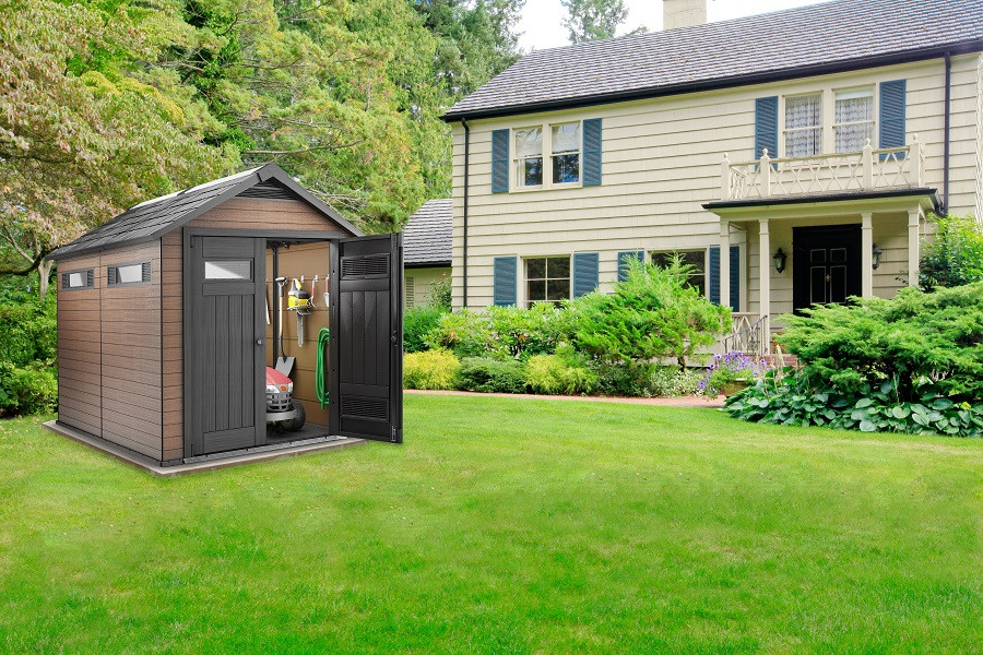 Abri de jardin résine fusion 759 marron
