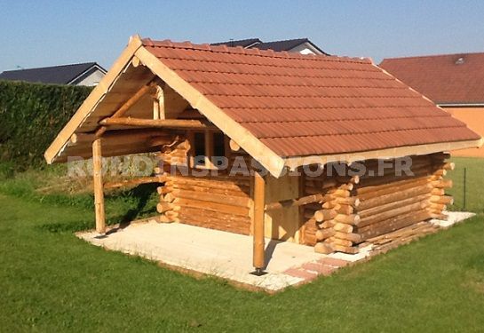 Chalet de jardin rondin