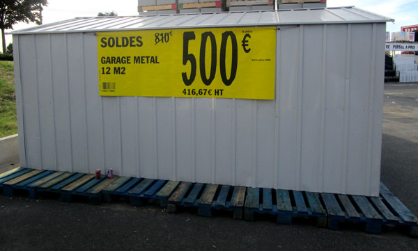 Abri de jardin pas cher bricomarché
