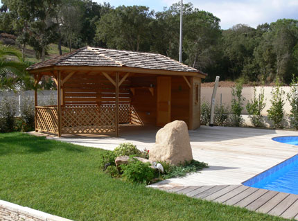 Abri de jardin ouvert
