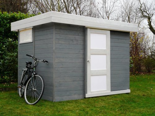 Abri jardin pvc imitation bois
