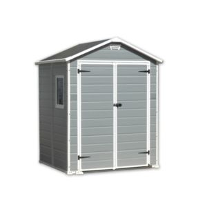Abri de jardin en résine premium 65 gris
