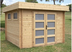Abri de jardin toit plat
