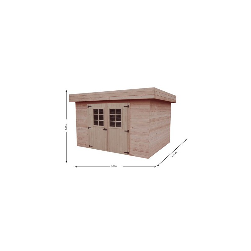 Abri de jardin en bois 2.35 x 2.35
