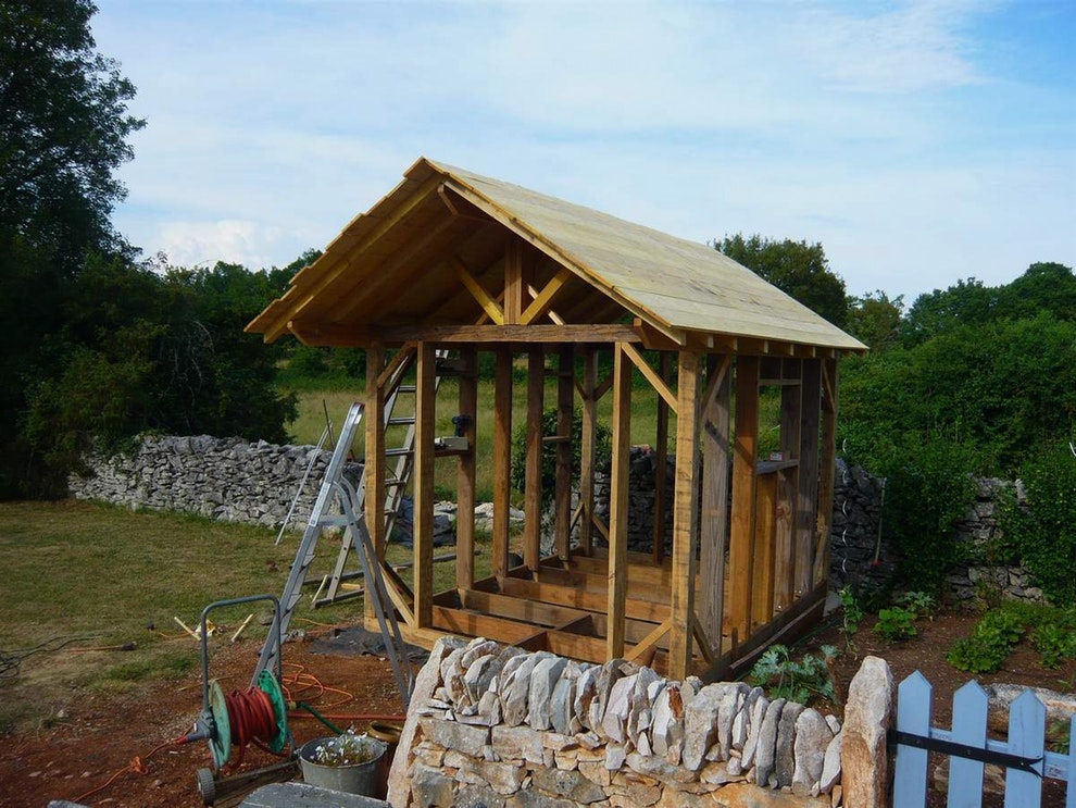 Abri de jardin non clos
