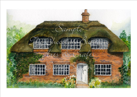 Dessin cottage anglais
