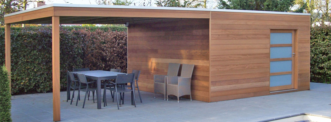 Cabane jardin bois design
