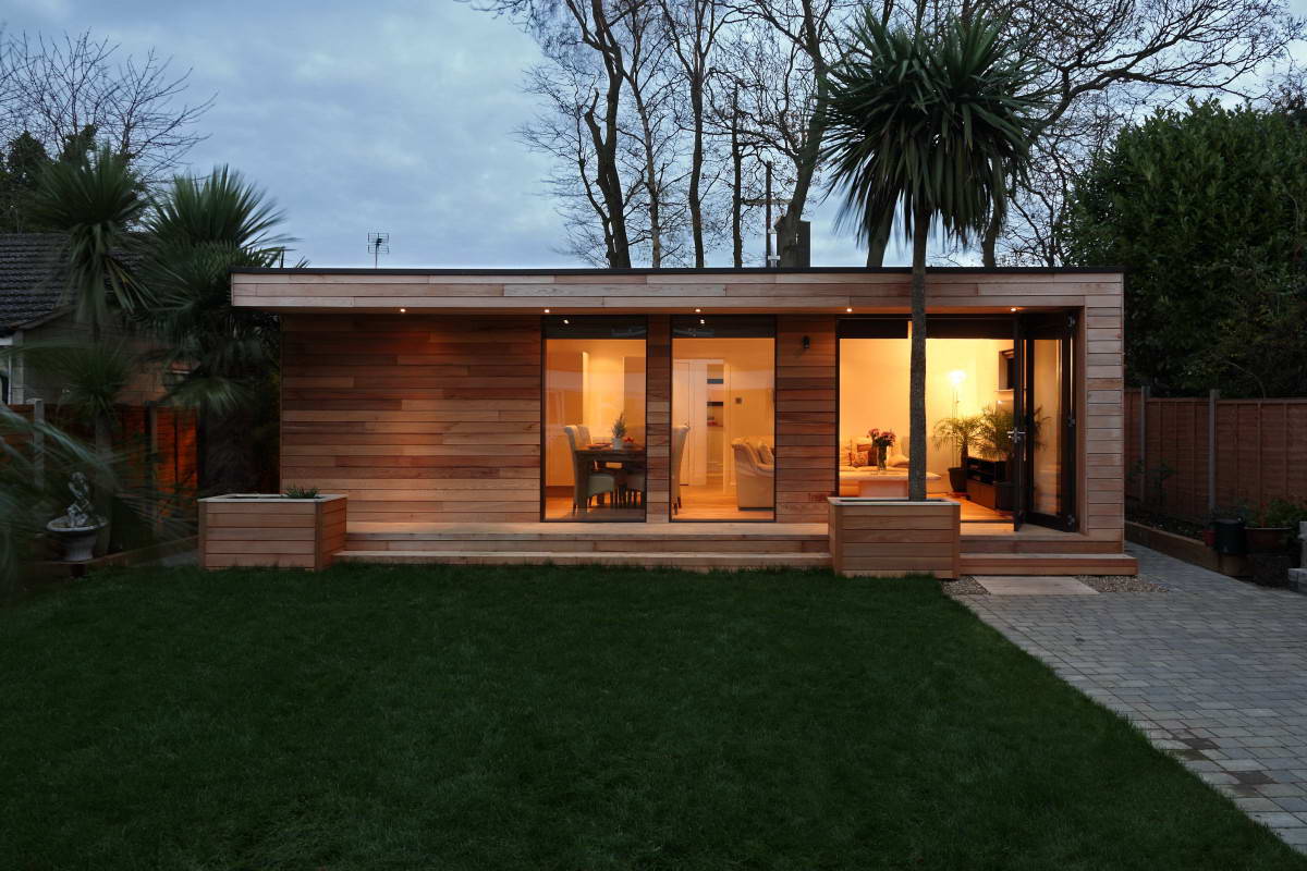 Maison bois jardin
