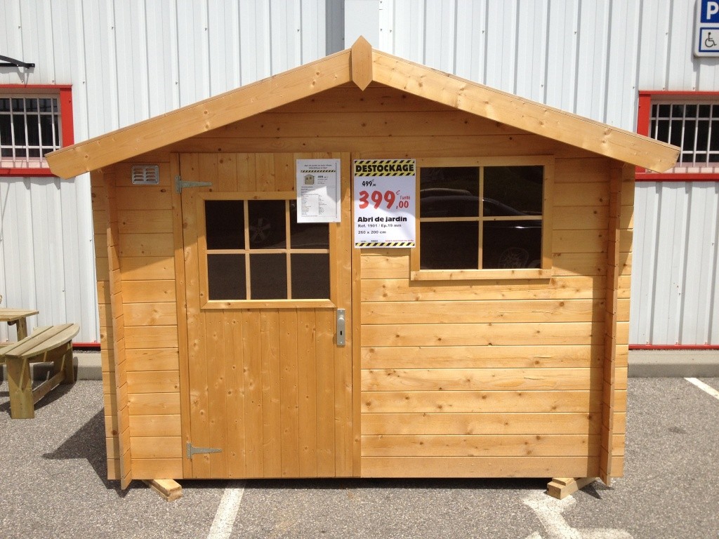 Abri jardin en promotion
