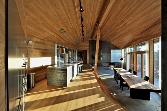 Chalet interieur bois