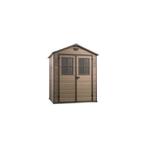 Abri jardin resine marron
