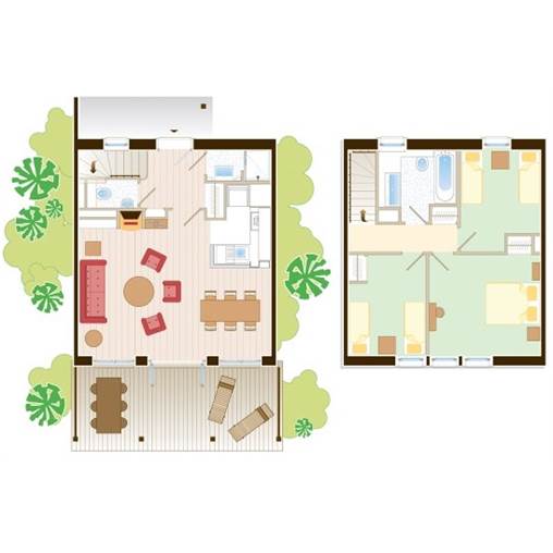Cottage premium center parc lac d'ailette
