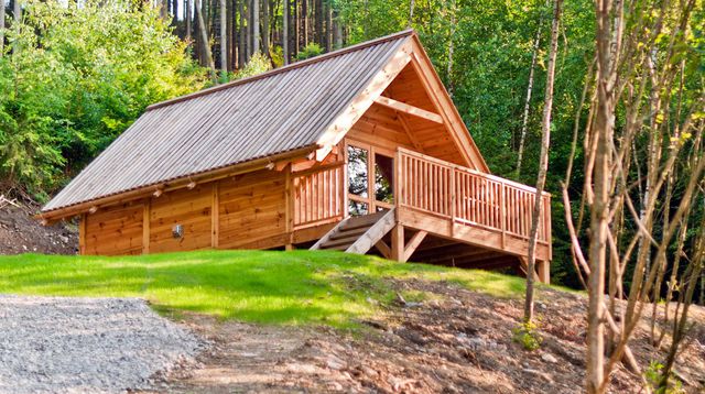 Chalet bois olivier