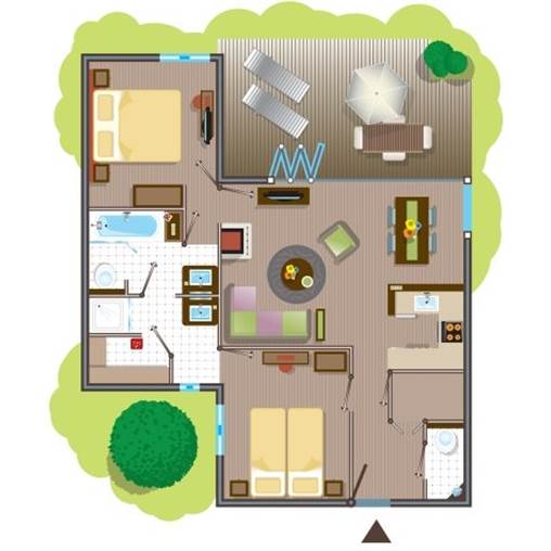 Plan cottage center parc les trois forets