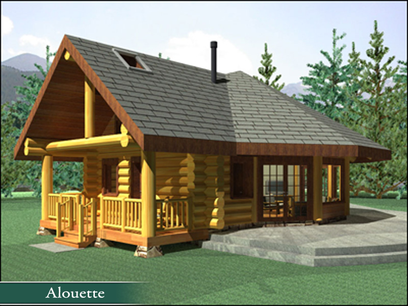 Chalet bois rond a vendre quebec
