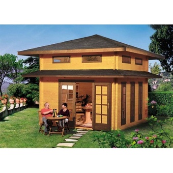 Cabane de jardin avec étage
