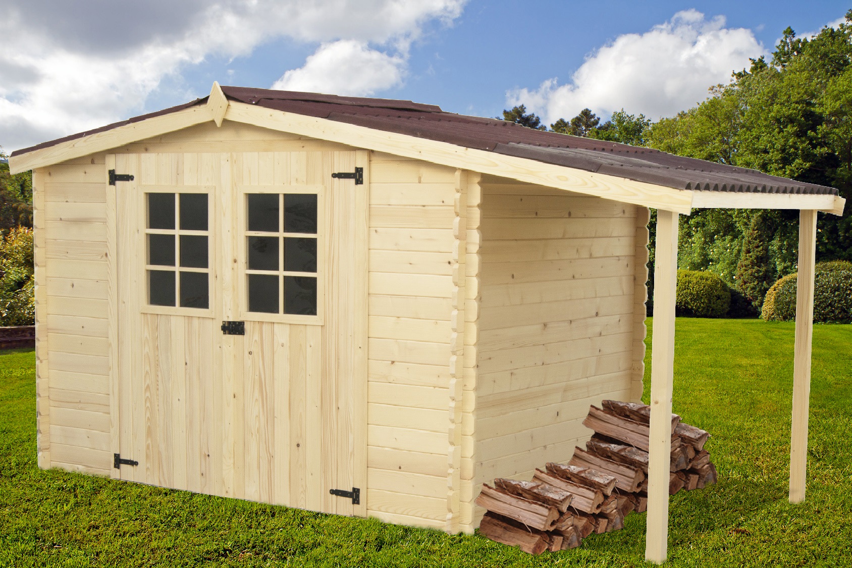 Chalet jardin en bois
