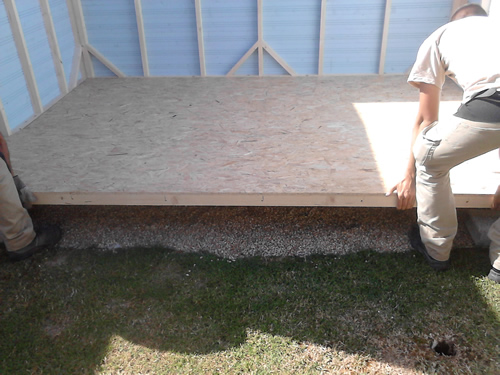 Quel plancher pour abri de jardin
