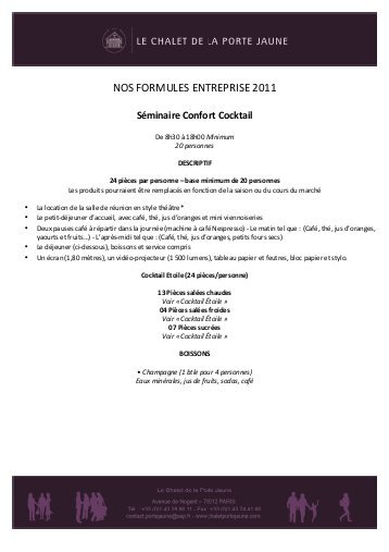 Chalet de la porte jaune traiteur
