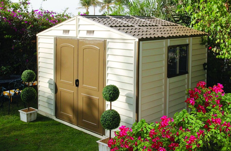 Abri de jardin en pvc woodstyle premium - duramax
