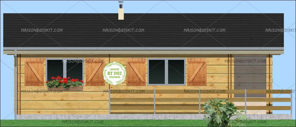 Chalet bois habitable 40m2
