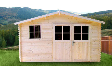 Chalet bois jardin
