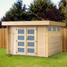 Abri de jardin en bois moderne
