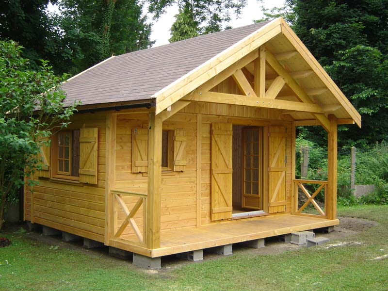 Cabane de jardin octogonale
