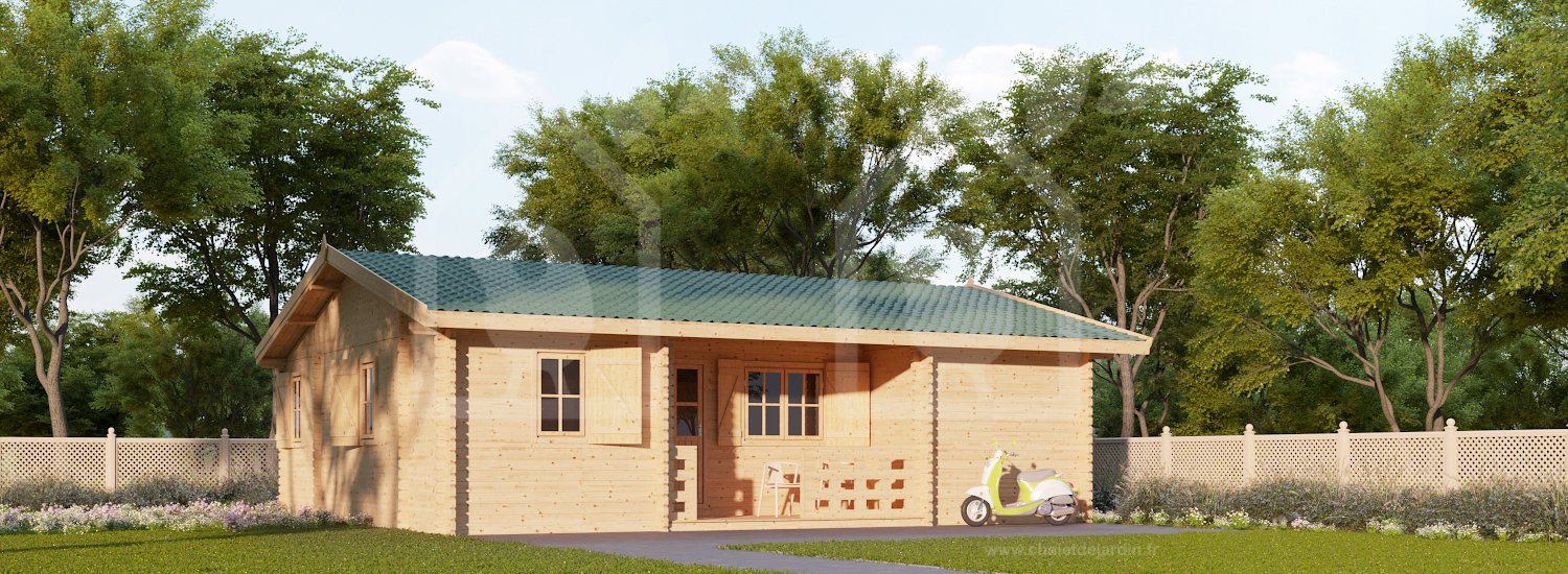Chalet bois uzes