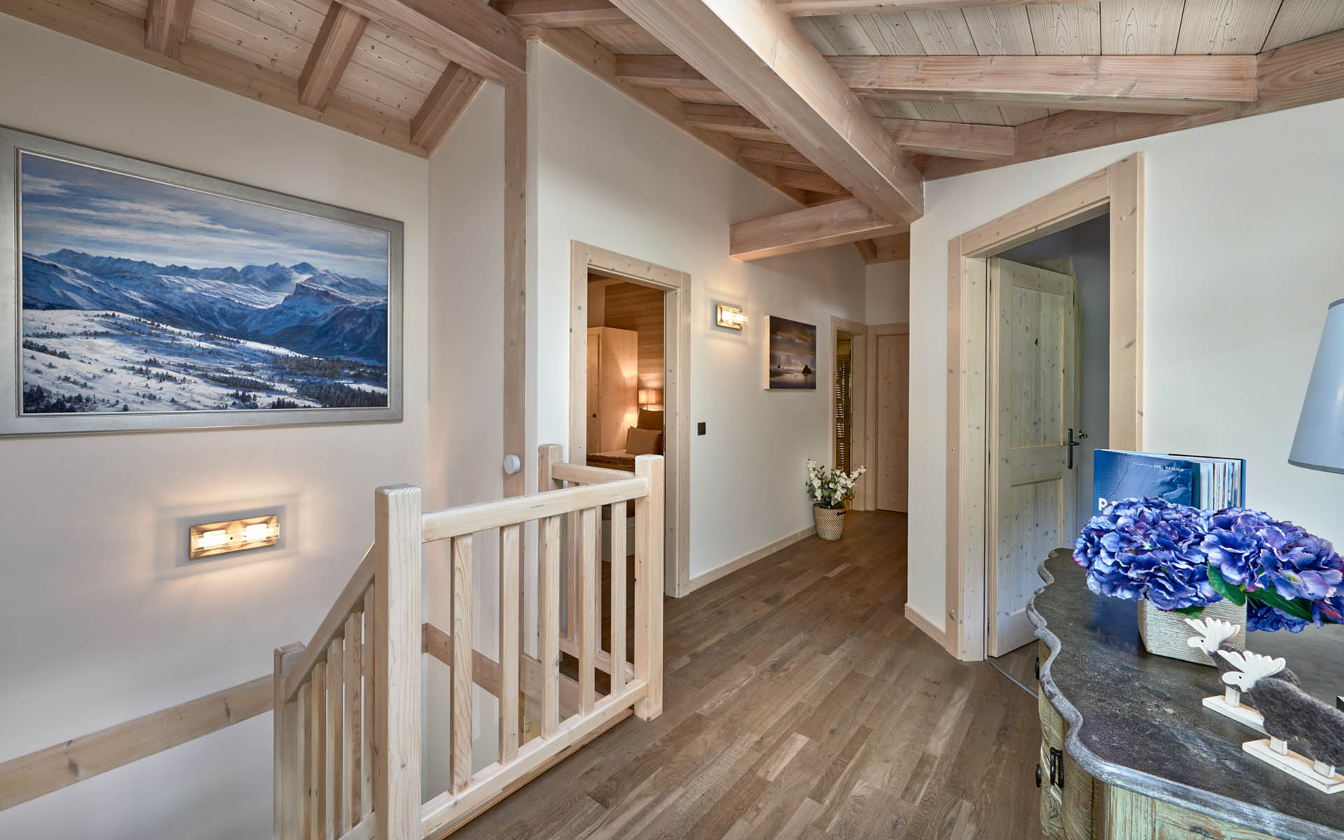 Chalet bois manche