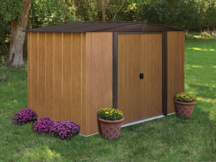 Abri jardin metal marron

