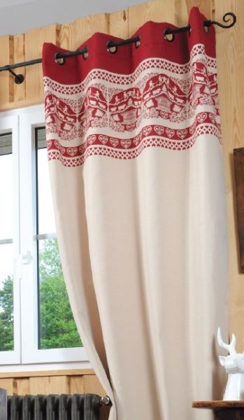 Rideau pour chalet montagne