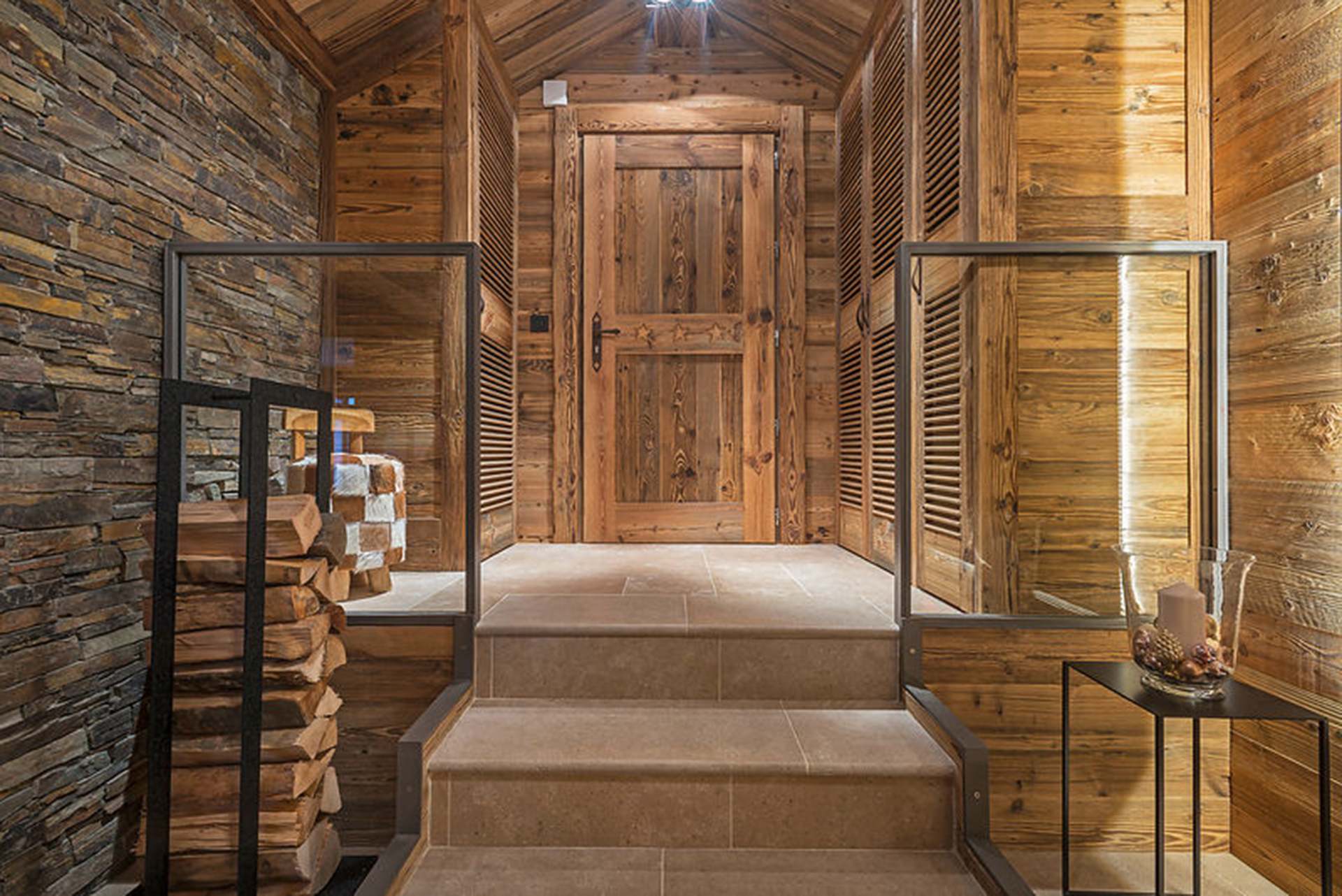 Interieur de chalet montagne