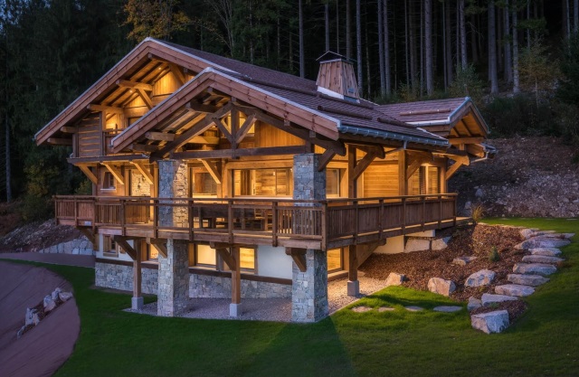 Deco de chalet en bois