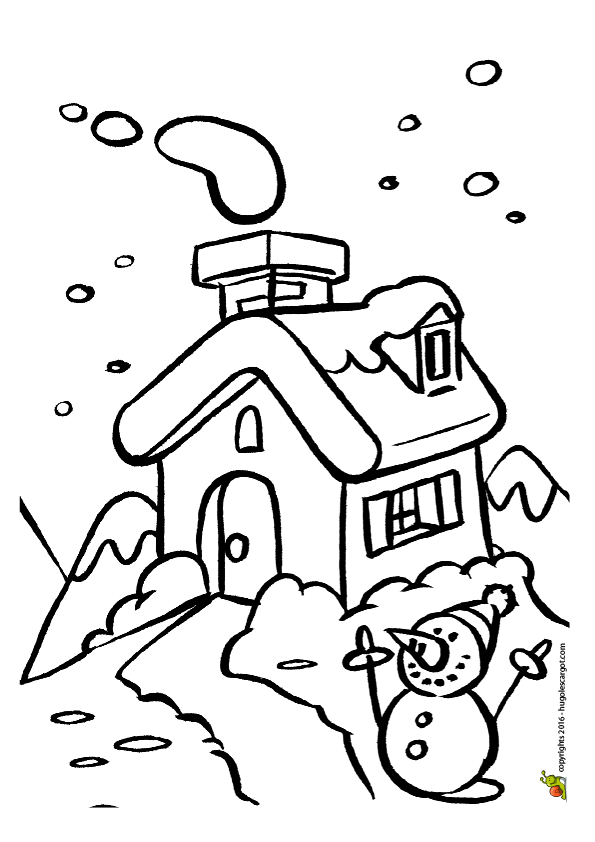 Coloriage chalet