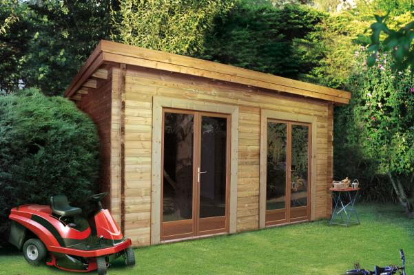 Chalet dans son jardin