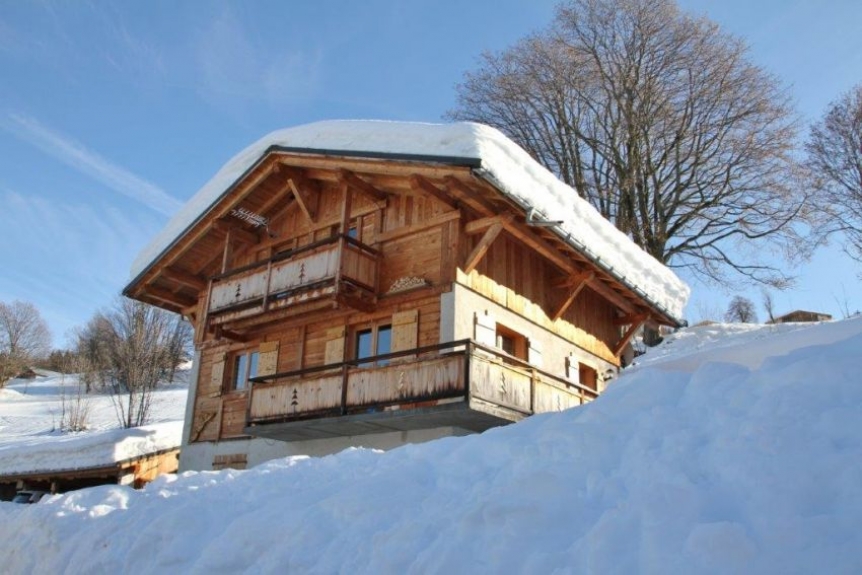 Balcon chalet montagne
