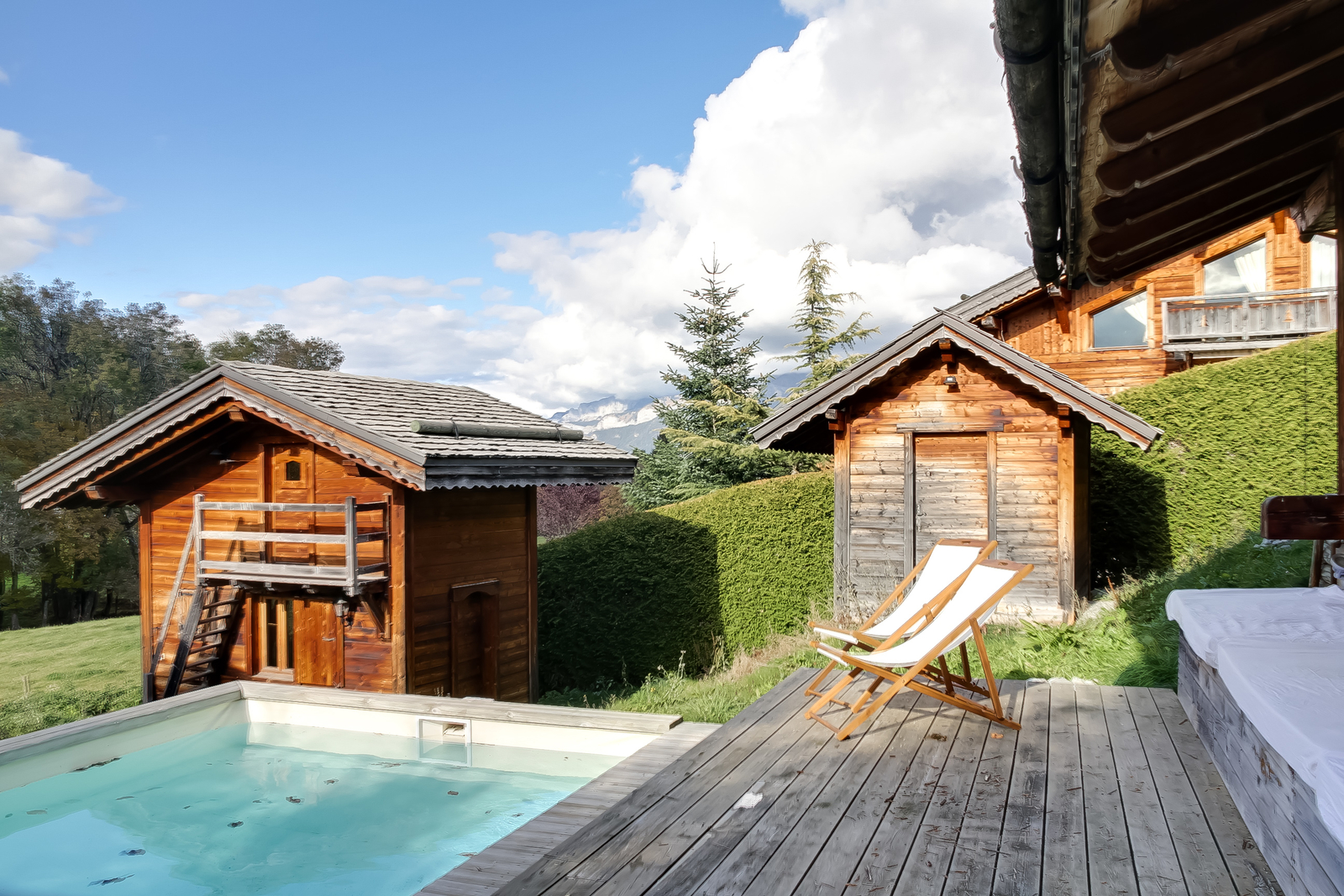 Chalet avec piscine alpes