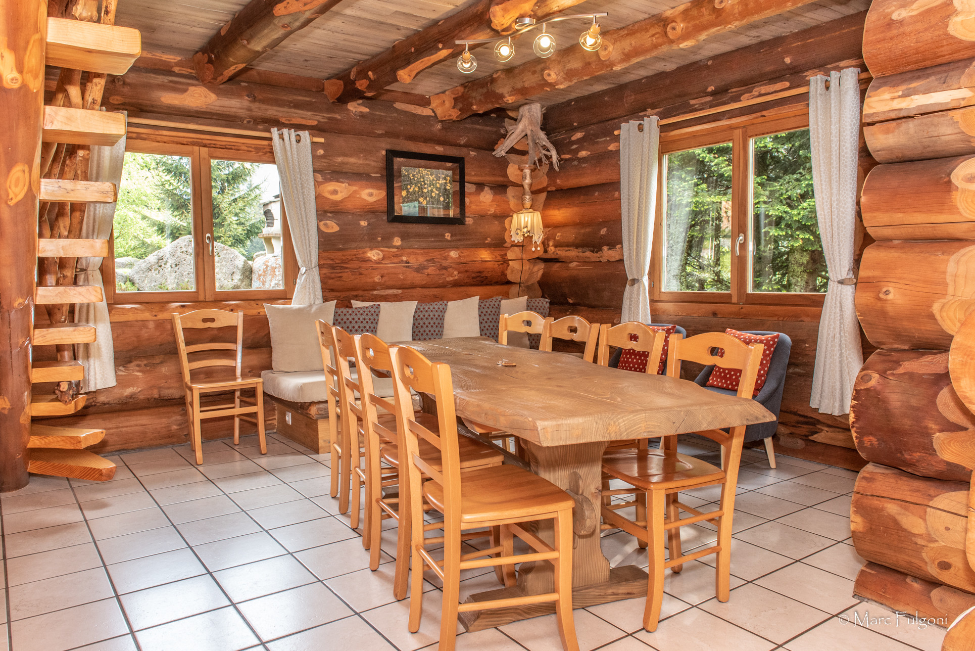 Chalet rondin interieur