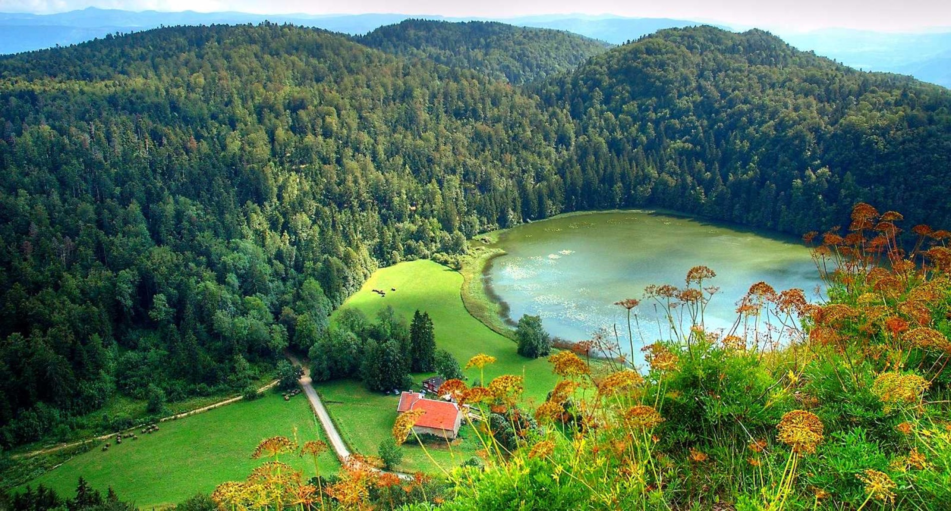 Location chalet jura lac