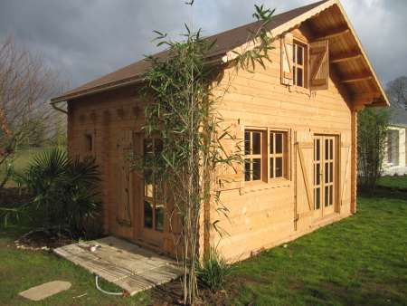 Chalet bois 20 mètres carrés