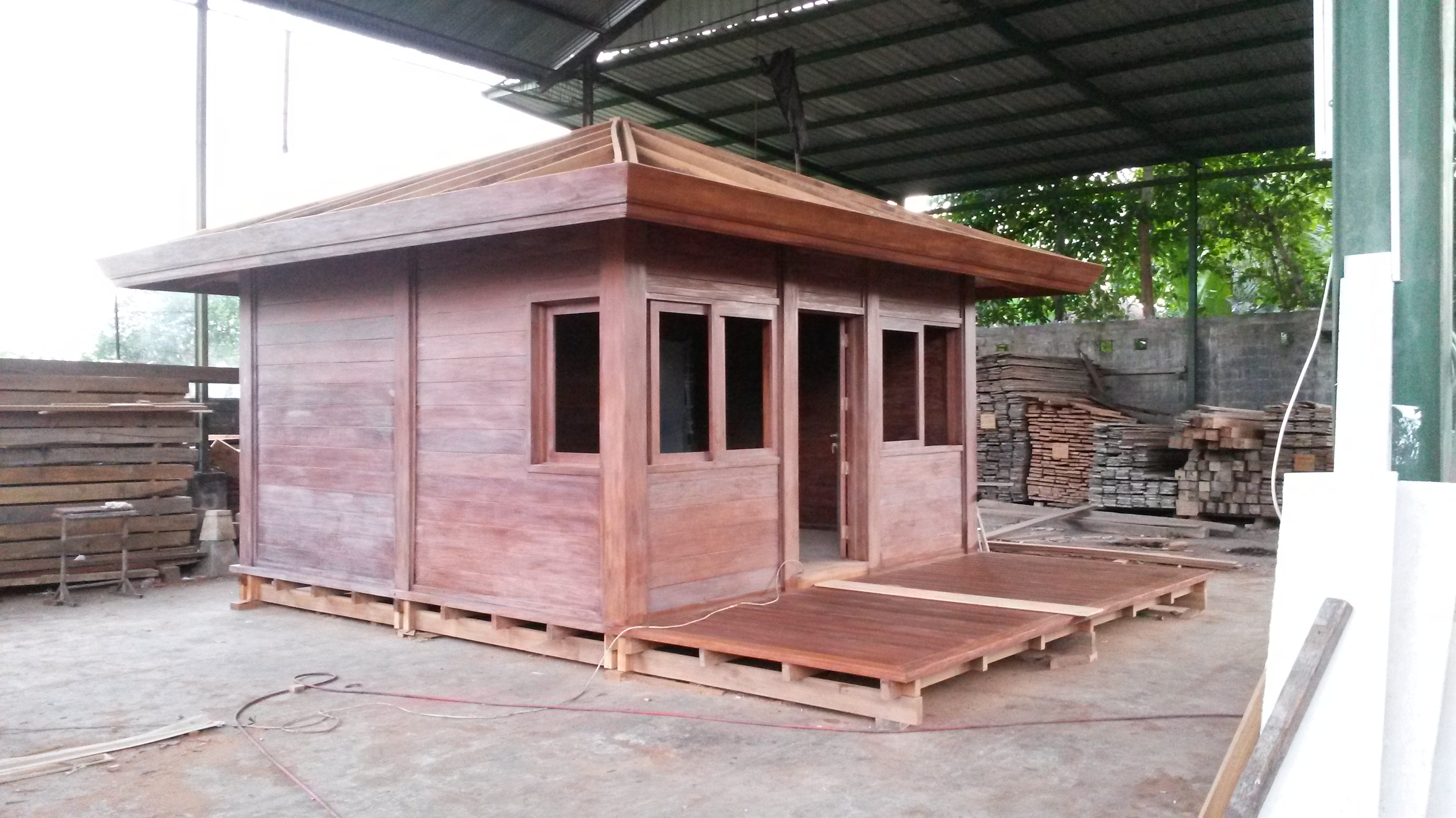 Chalet double paroi en kit