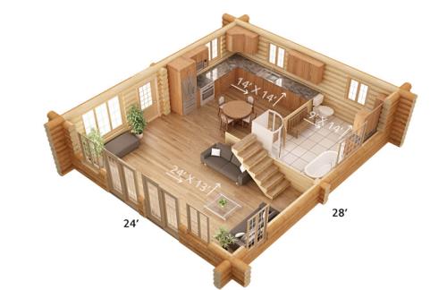Plans chalet bois