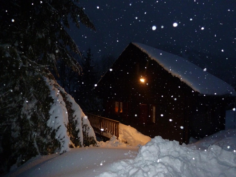 Nuit chalet montagne