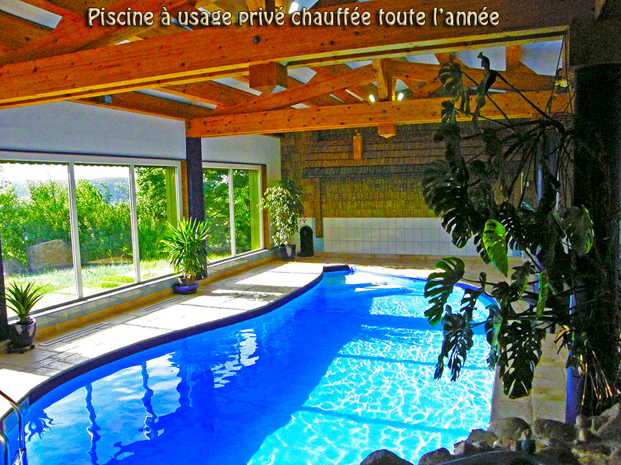 Chalet vosges piscine intérieure