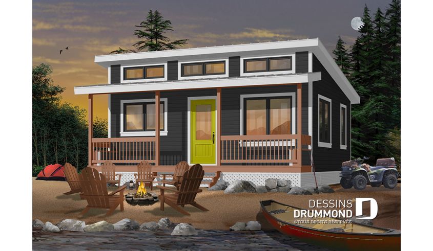 Modele de petit chalet en bois