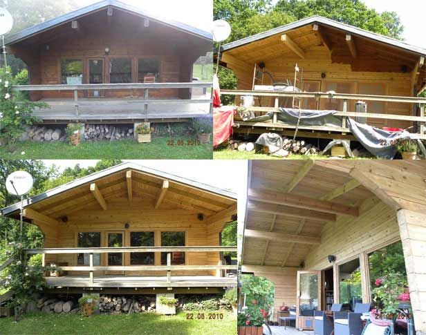 Decapage chalet bois