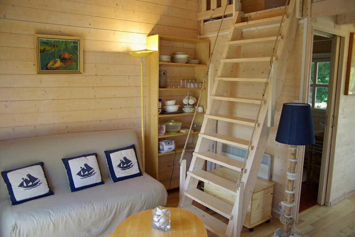 Chalet en bois mezzanine