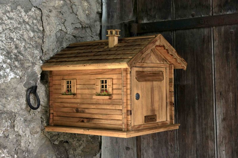 Plan boite aux lettres chalet bois
